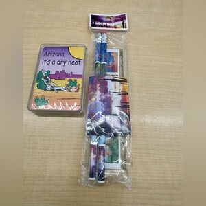 Arizona Souvenir players card and Stationery Set